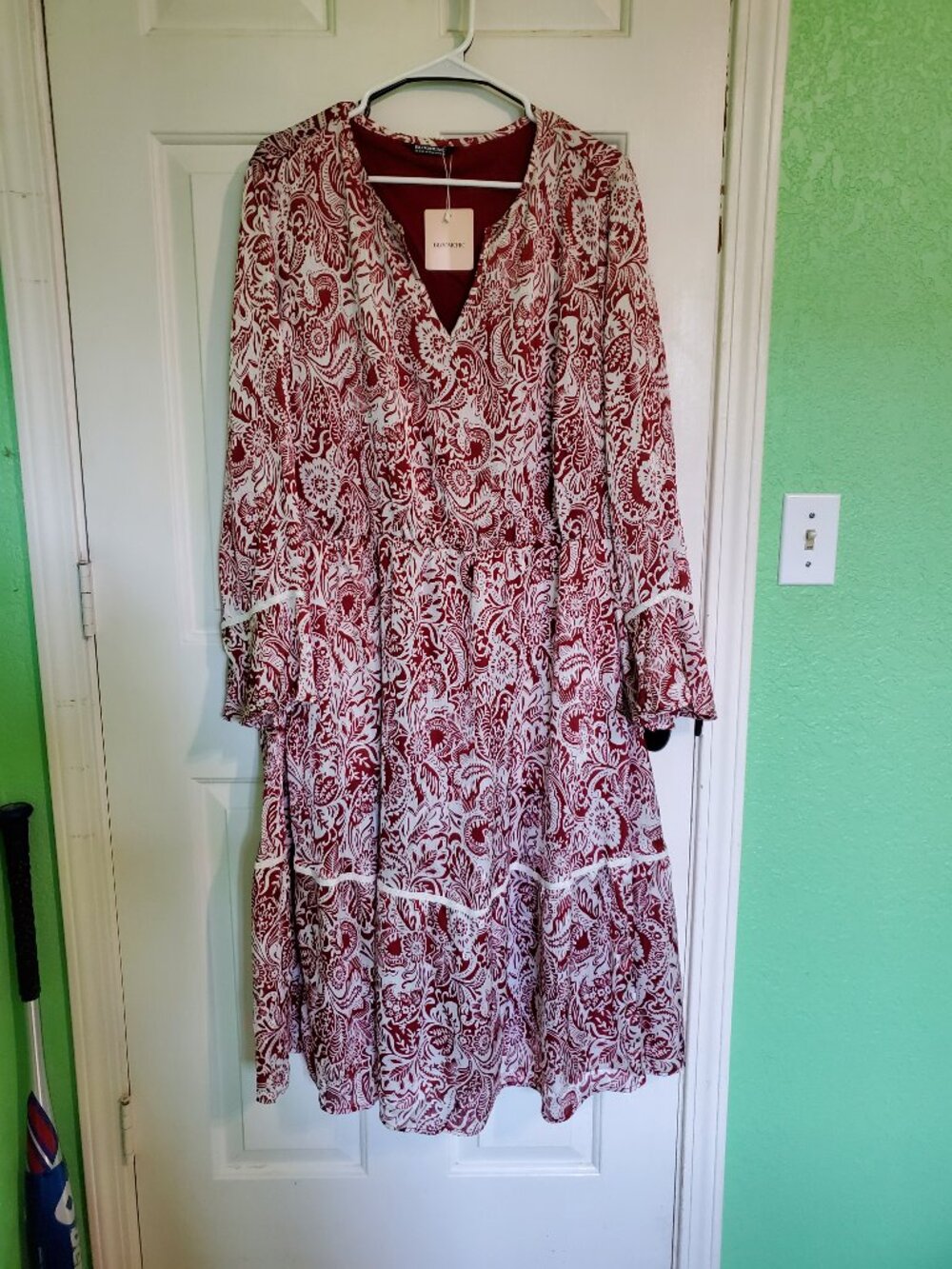 Burgandy in Paisly